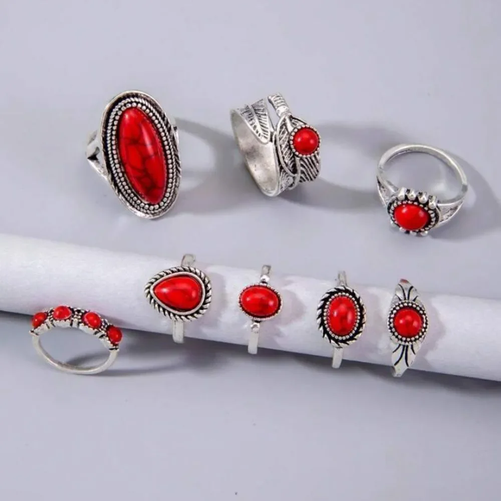 3for$20 HUGE DEAL! 8pcs/set Creative  one size ring set